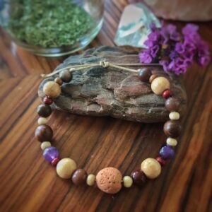 Hüter-Armband für Verbundenheit mit Reiki-Räucherung und Essenzen